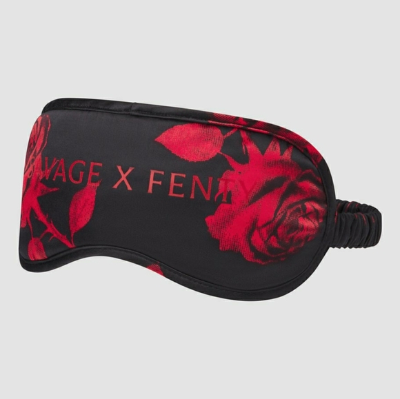 Savage X Fenty Accessories - SAVAGE X FENTY NWT Rare to Find (sold out) Midnight Rose Satin Sleep Mask